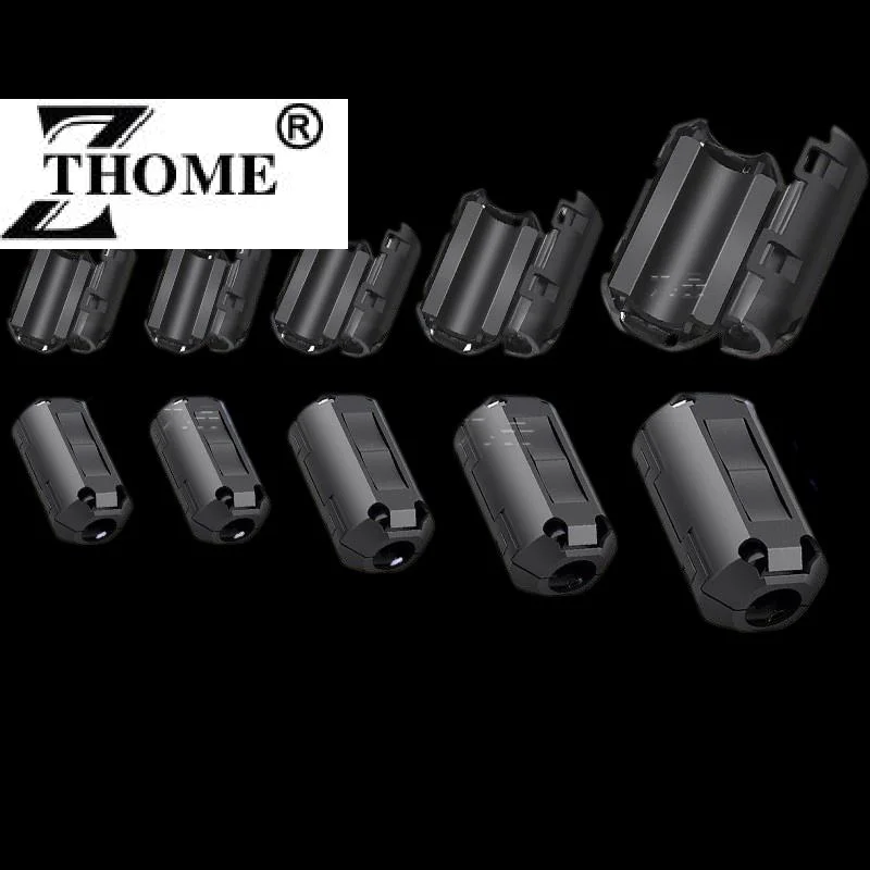5/10Pcs Ring Wiring Cable Clamp Tools 3.5-13mm Toroidal Core Ferrite Bead Clip Choke RFI Noise Filter Clip Noise Filter