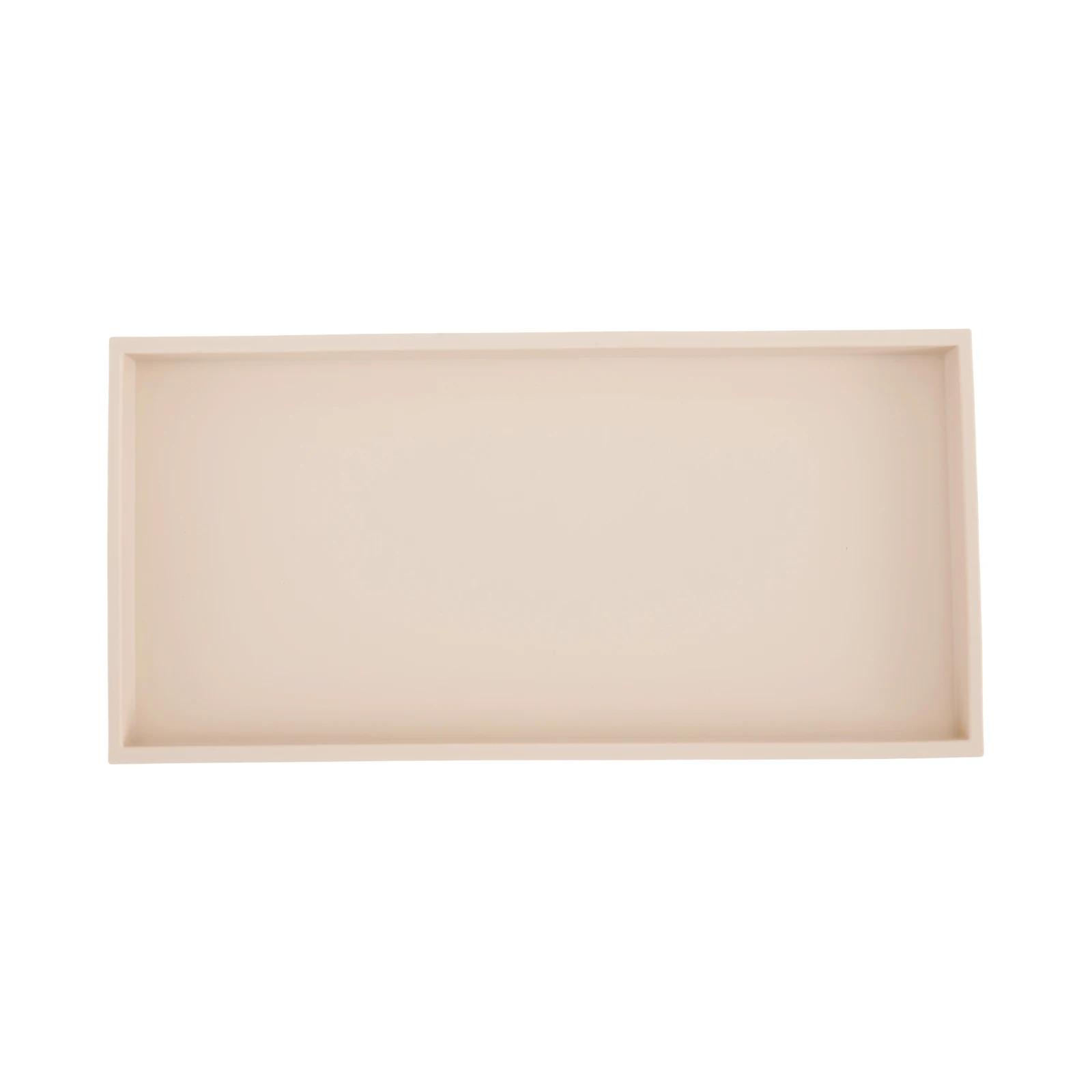 Silicone Bathroom Vanity Tray, Shatterproof Rectangle Bathroom Tray Soap Dispenser Tray, Bathroom Counter Tray