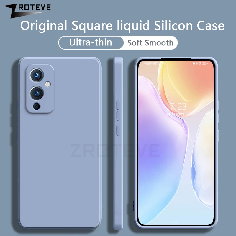 Oneplus9 Case ZROTEVE Silky Liquid Silicone Soft Cover For Oneplus 9 Pro 9R 9RT One plus 8 8T 7 Oneplus8 Oneplus9R Phone Cases