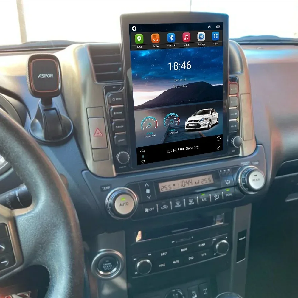 Per Tesla Stile 2Din Android 14 Autoradio Per Toyota Land Cruiser Prado 150 2010+ Lettore Video Multimediale GPS Stereo Carplay DSP