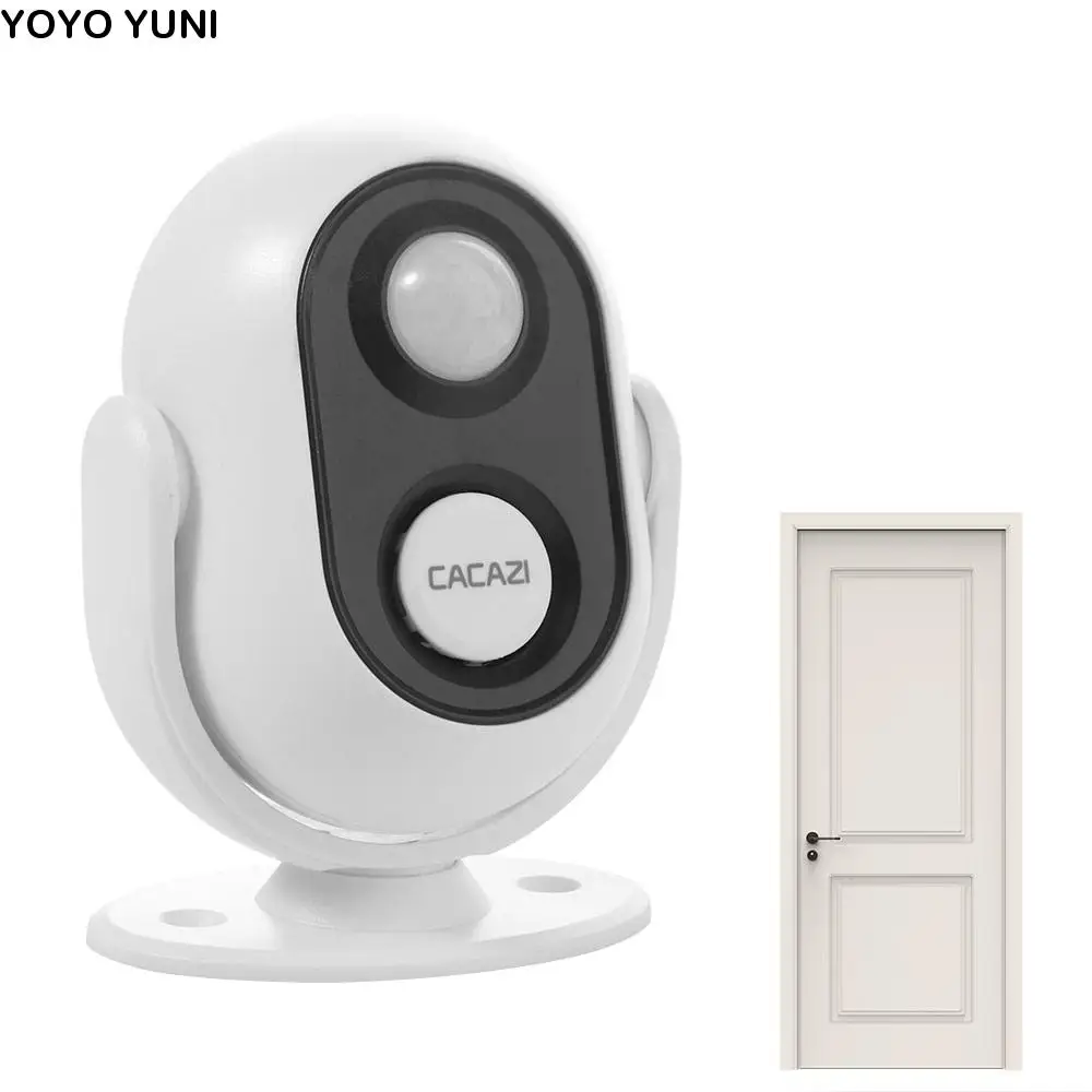 مع مستشعر الباب الإلكتروني يدور 360 درجة، أجهزة استشعار ترحيب مضادة للسرقة، متعددة اللغات مقاومة للماء