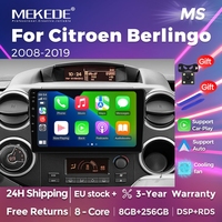 MEKEDE Wireless CarPlay Android Auto Car Radio For Citroen Berlingo B9 Peugeot Partner 2008 - 2019 GPS Multimedia Player 2 din