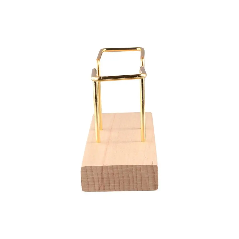 Kitchen Accessories Metal Napkin Holder Gold Vertical Tissue Box Wooden with Toothpick Case Tissue Dispenser Restaurant