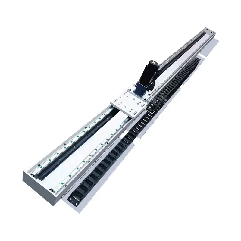 Heavy-Duty PLC Motor Bearing Gear Rack Linear Slide Module Robot Ground/Sky Track Truss Seventh Axis Robotic Arm Guide