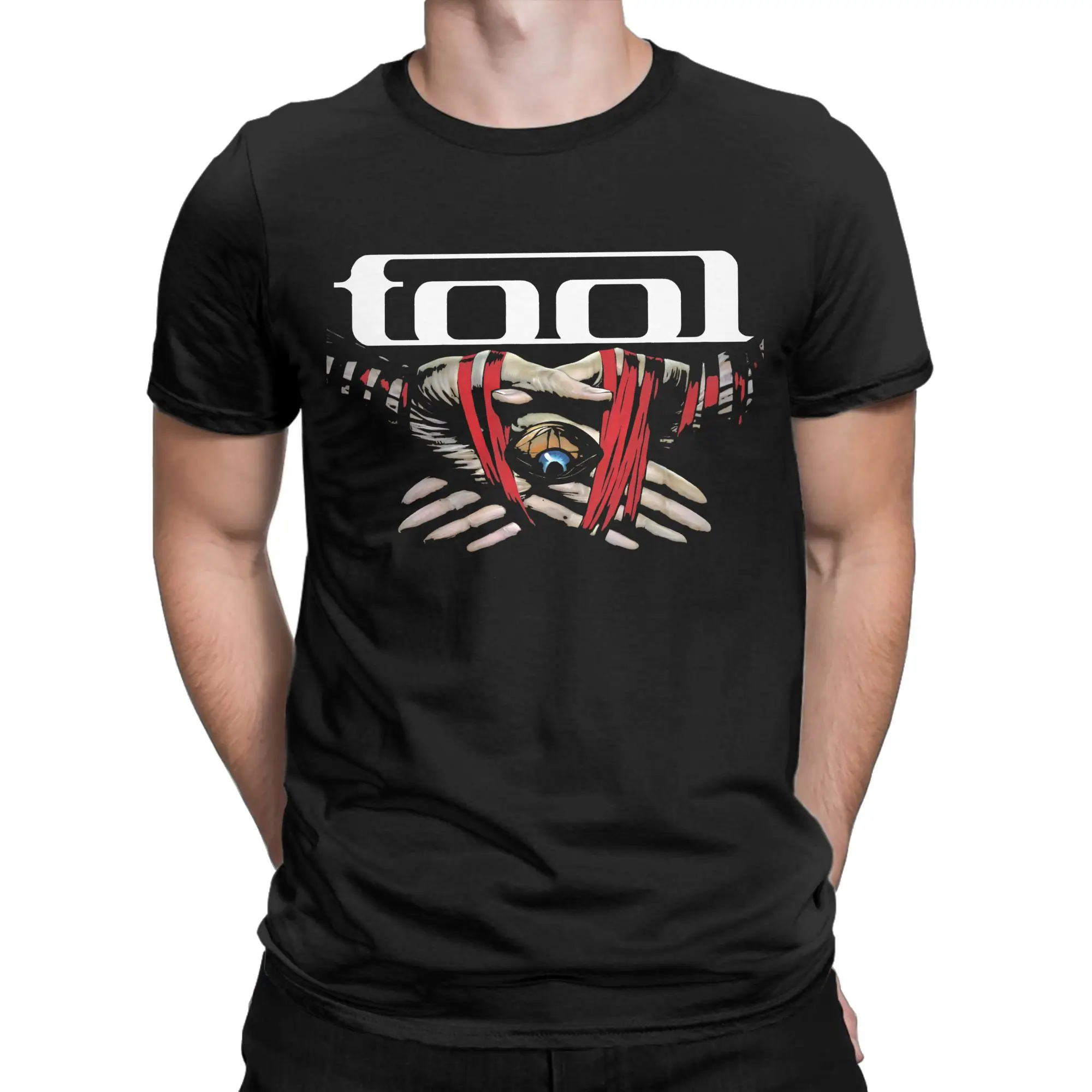 Tools Band Shake Hands T Shirt For Men Women Cotton Clothing Funny  Round Neck Short Sleeve