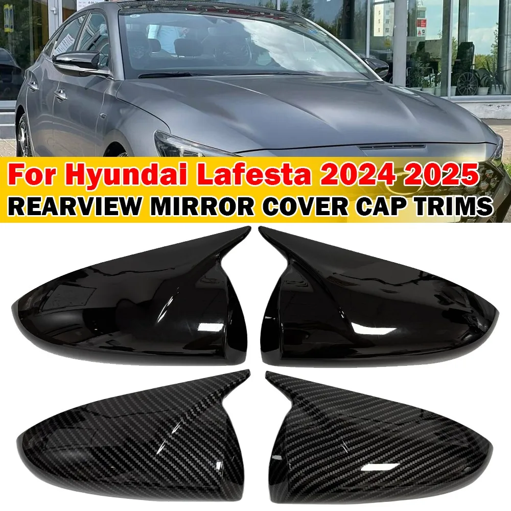 

For Hyundai Lafesta 2024 2025 Car Sticker Rearview Side Mirror Cover Wing Cap Exterior Case Trim Accessories Vehicle Decoration