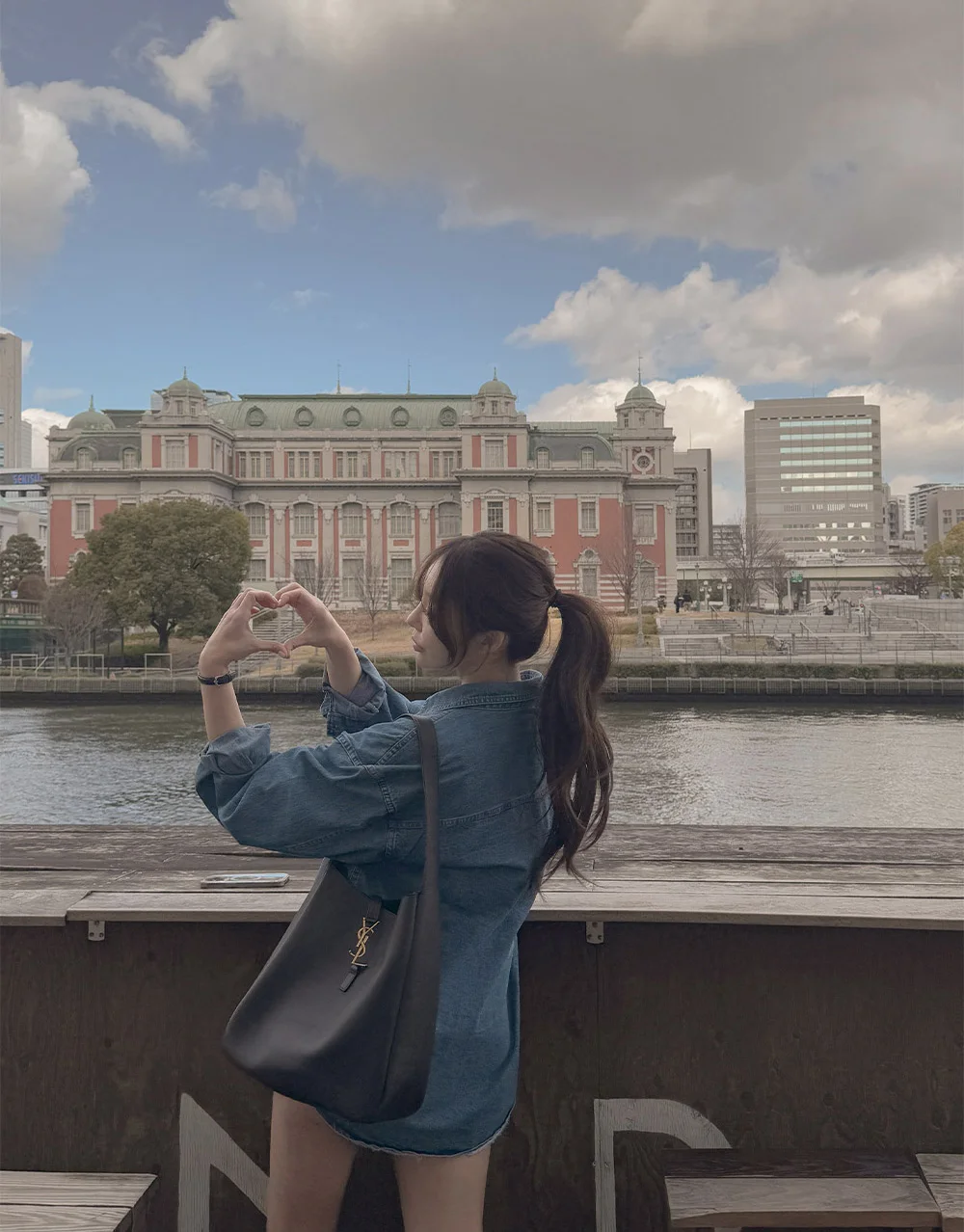 سترة قميص الدنيم على الطراز الكوري، قميص نسائي أنيق متعدد الاستخدامات