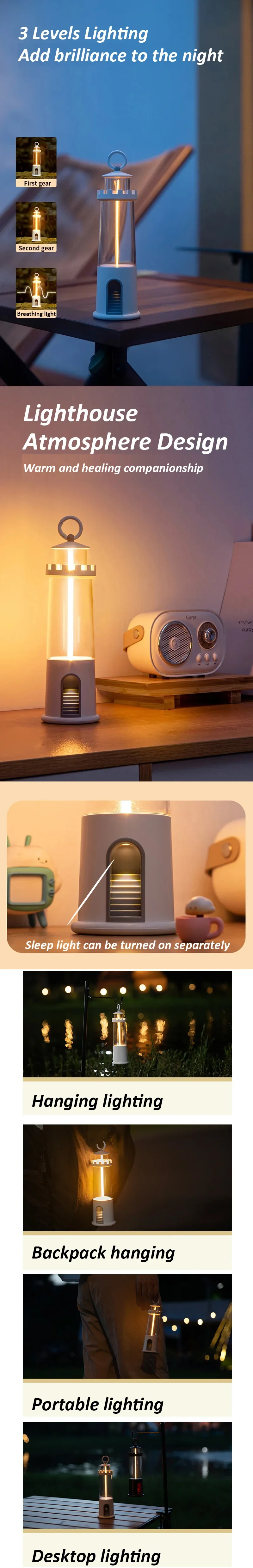 Lampada Decorativa A Faro Con Proiezione Lunare, LED, Telecomando E Bluetooth, Bianca, 24,2 Cm, Per Camera Da Letto