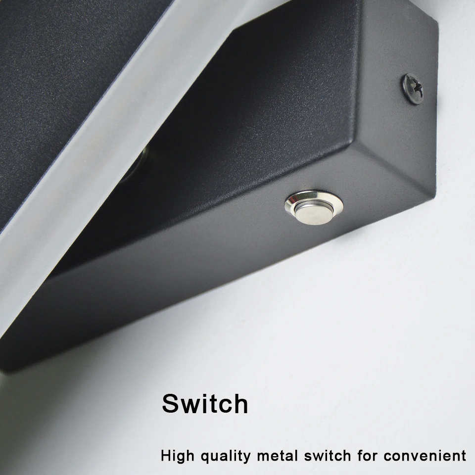 Nordic simple Aluminum LED Wall Lamp Modern Adjustable Lighting White Brown Wall light With switch Home sconce Stairway Bedside