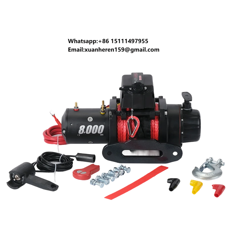 8000lbs -12000lbs Electric Car 12v Winch  Offroad Winch 13500lbsfor Car Rescue
