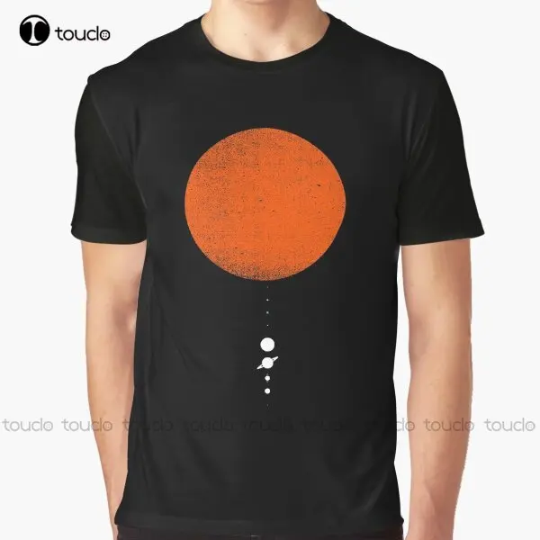 Minimale Sonnensystem Grafik T-Shirt benutzer definierte Aldult Teen Unisex Digitaldruck T-Shirts benutzer definierte Geschenk Xxs-5Xl Streetwear