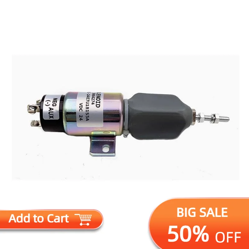 

Аксессуары для экскаваторов, подходящие для Cummins CAT Mitsubishi Hyundai220-9, электромагнитный клапан двигателя Flameout, переключатель пламени 3864274