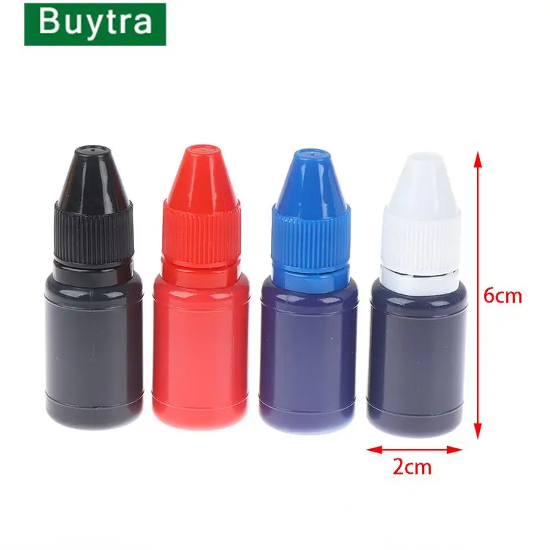 10ml Flash Refill Fast Drying Stamping Ink Inking Self-Inking For Photosensitive Stamp Oil Black Blue
