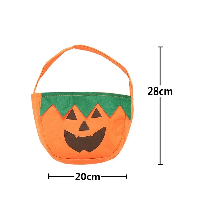 Volwassenen Kinderen Pompoen Kleding Hoed Set Handtas Cosplay Kostuum Pompoen Jumpsuit Vakantie Prestaties Kleding Halloween Kostuum