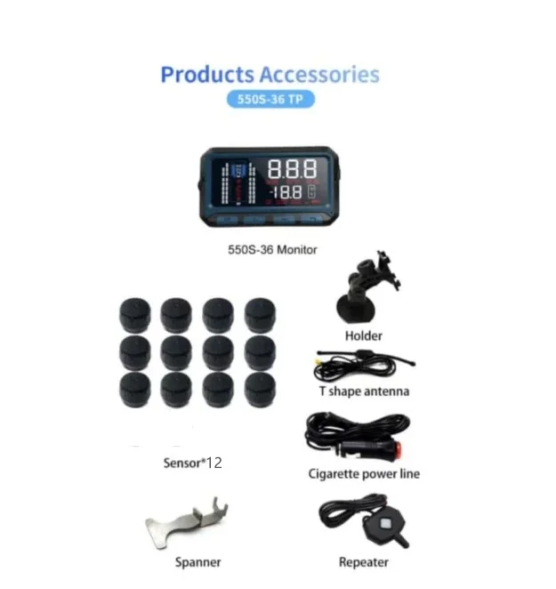 1 set of Tire pressure  with sensors