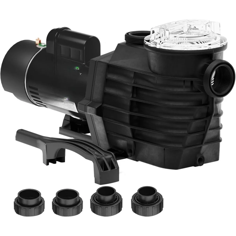 

Насос для заглубленных бассейнов 2.5 л.с., максимальный расход 6000 галлонов/час, напор 78 футов, двойное напряжение 115В/230В переменного тока, 60 Гц, соответствует стандартам DoE, 1.5 и 2 дюйма