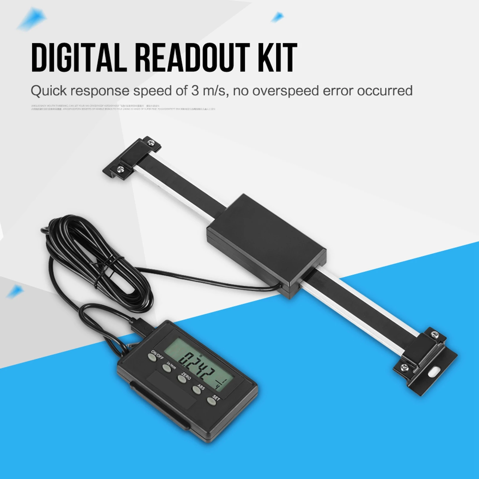

Digital Readout Linear Scale, 0‑150mm Digital Readout DRO Remote LCD for Milling Machines or Lathes