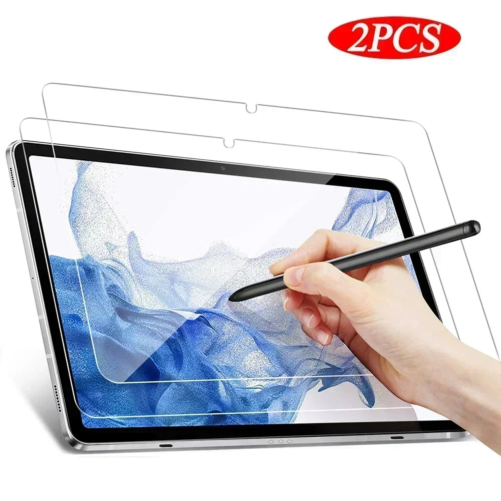 2Pcs Tempered Glass For Samsung Galaxy Tab S7 S8 S9 X700 S7 Plus S8+ FE 12.4'' S9 FE 10.9'' 2023 X510 X610 9H Screen Protector