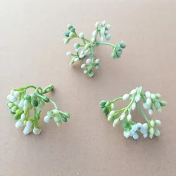 50 pcs Artificial plants Berries Stamens For Wedding Home Party Christmas Decorations DIY Bouquet Desktop Decoration Scrapbook