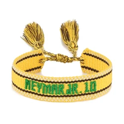 Woven Adjustable Bracelets Football Fans' Gifts Stacking Jewelry