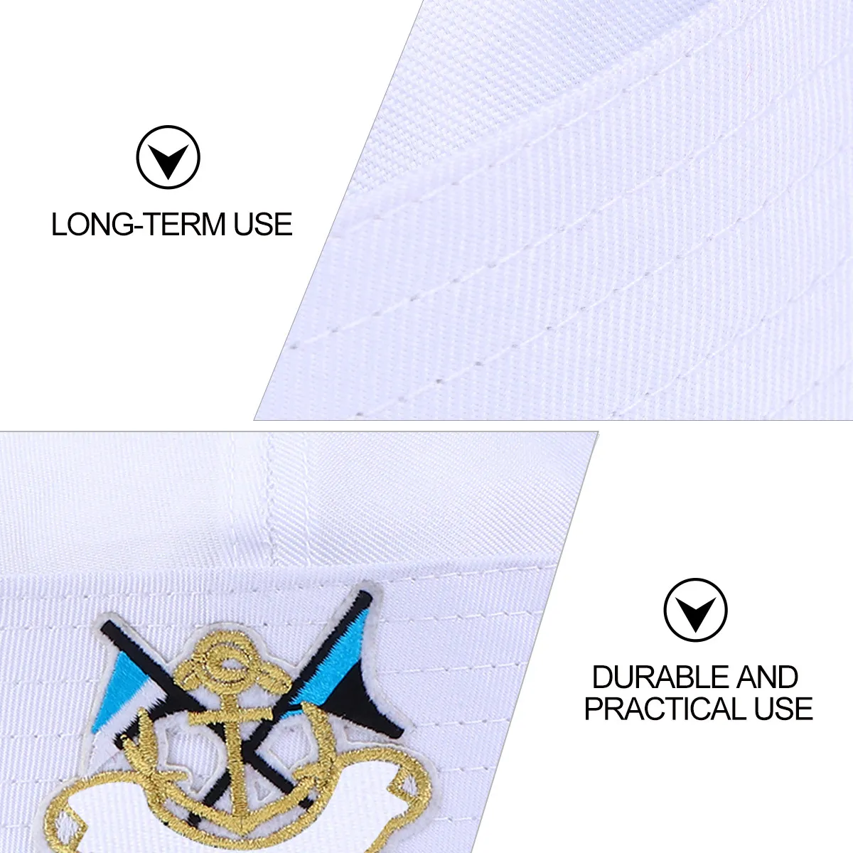 Navy Captain Hat Yacht Ship Captains Hats Costume Sailor Party Accessories Cosplay
