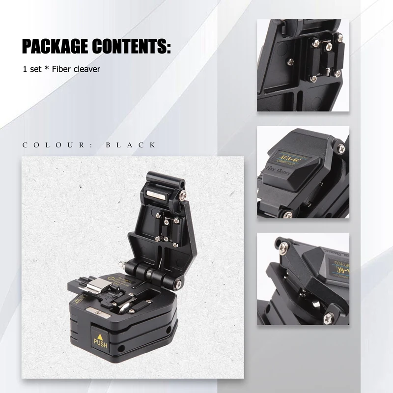 Cuchillo de corte de Cable de fibra de AUA-6C FTTT, cortador de herramientas de cuchilla de alta precisión, 16 hojas de superficie