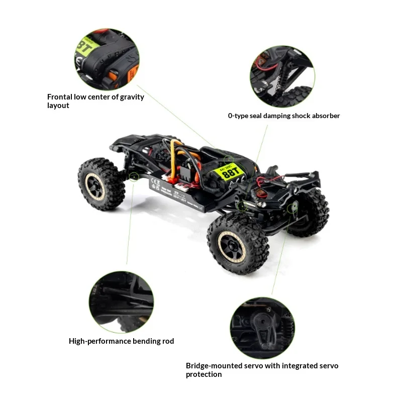 Axial SCX30 1/30 Toyota Tacoma TRD Pro RC Crawler 4WD RTR with 2.4GHz Radio Licensed Body for Desktop and Outdoor