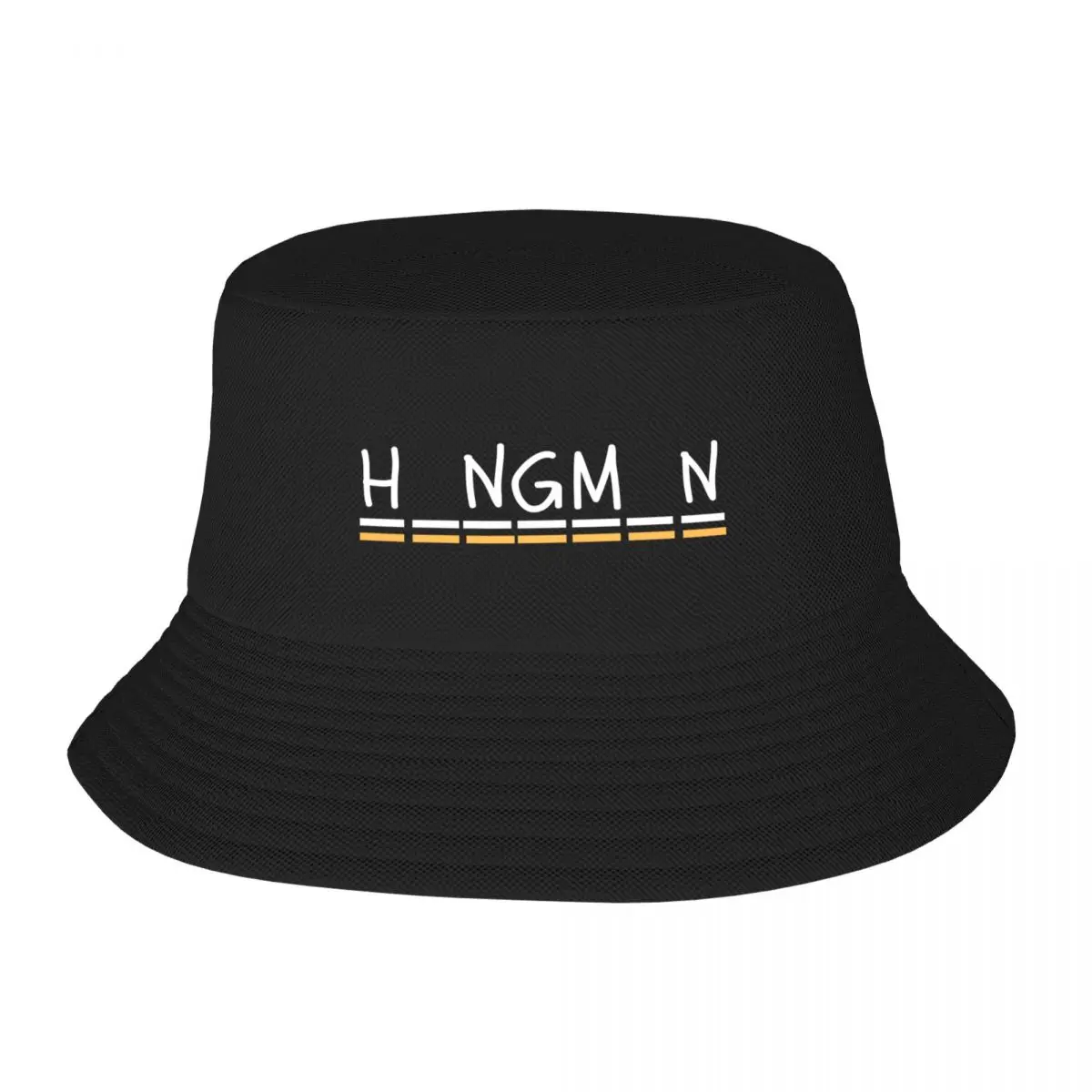 hangman white & yellow Bucket Hat Military Cap Man fashionable Cap Woman Men's