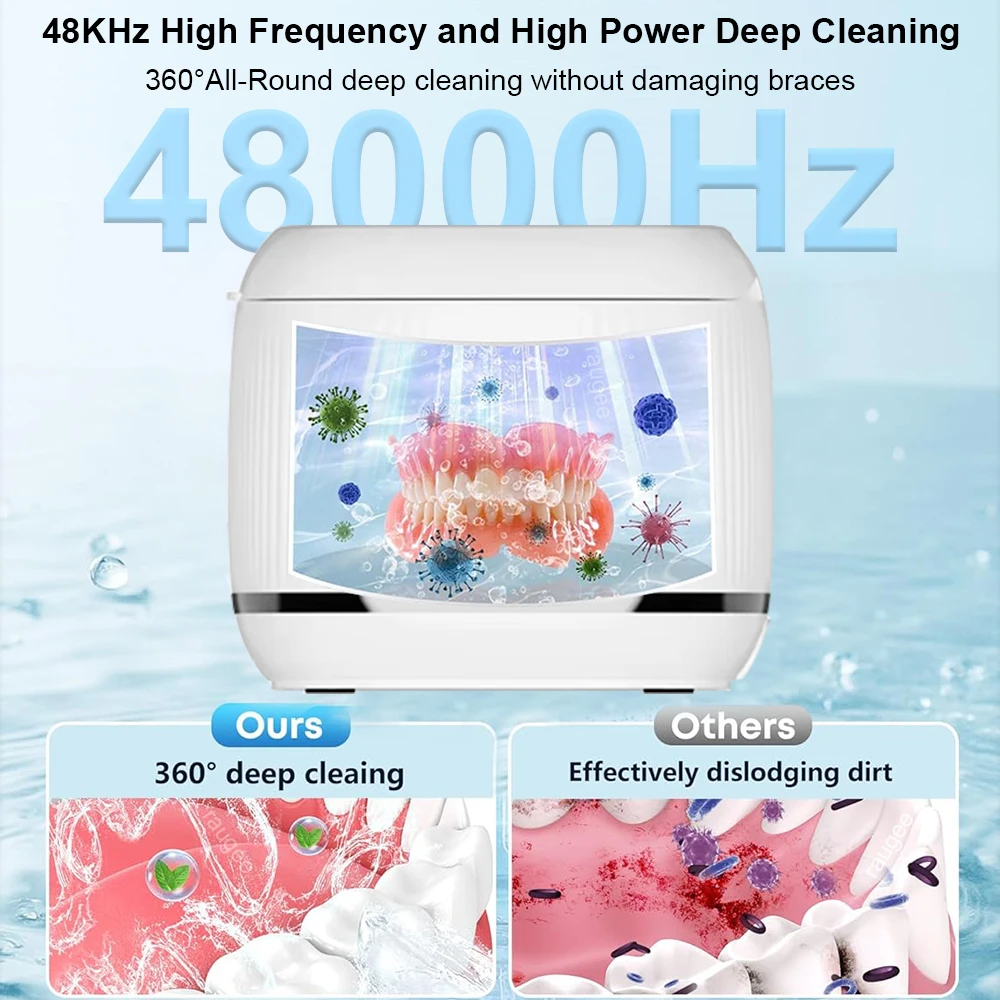 เครื่องทําความสะอาดอัลตราโซนิกสําหรับฟันปลอม เครื่องทําความสะอาดอัลตราโซนิกมืออาชีพ นาฬิกาเครื่องประดับทันตกรรม เครื่องทําความสะอาดอัลตราซาวนด์จัดฟัน