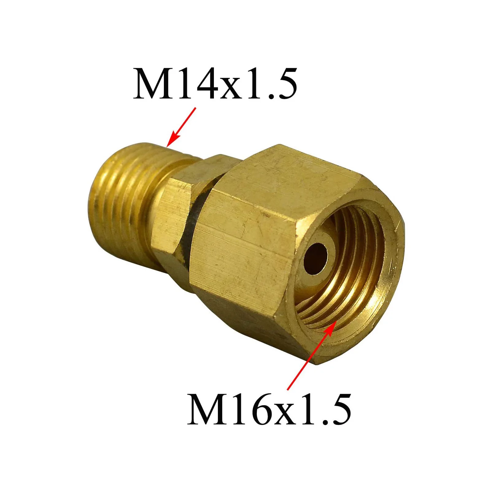 TIG Torch Titting Cable Joint Change M14*1.5 TO M16*1.5 Transition Connector