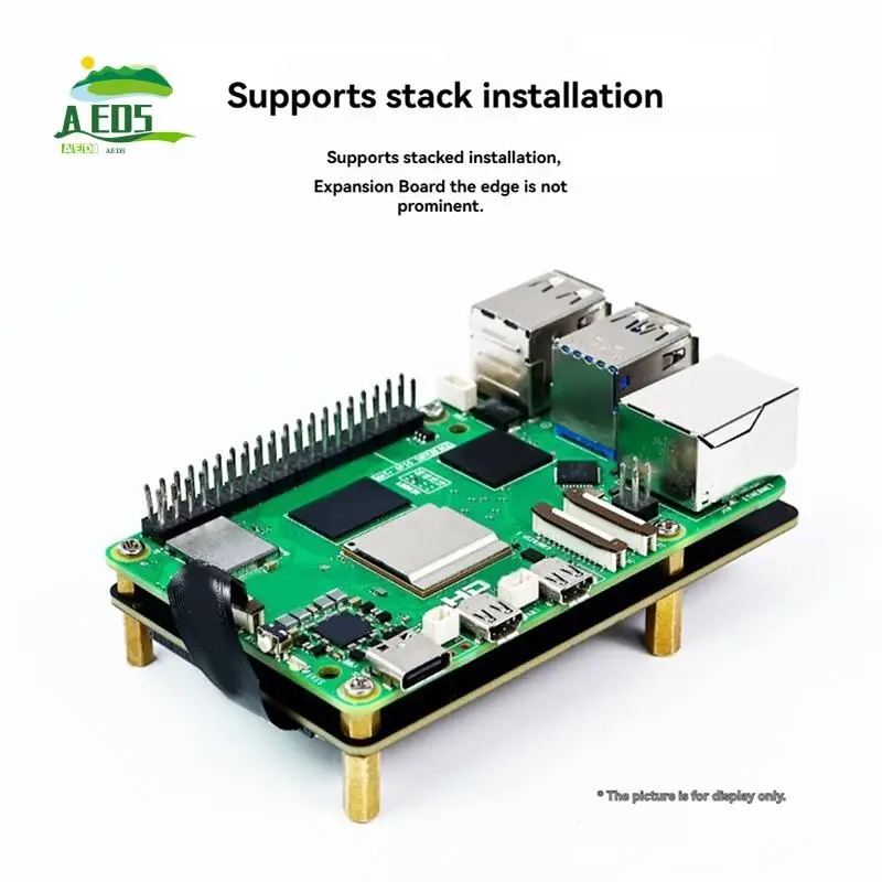 

AED5-For Raspberry Pi 5 Dedicated PCIE To M.2 NVME SSD State Drive Expansion Board 2230 2242 2260 2280 Support Pi5 Cooler