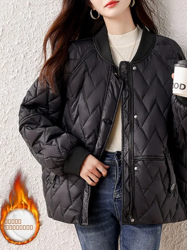 

Свободная повседневная цветная бейсбольная куртка, женское хлопковое пальто в Корейском стиле, осенне-зимняя универсальная хлопковая верхняя одежда Ele