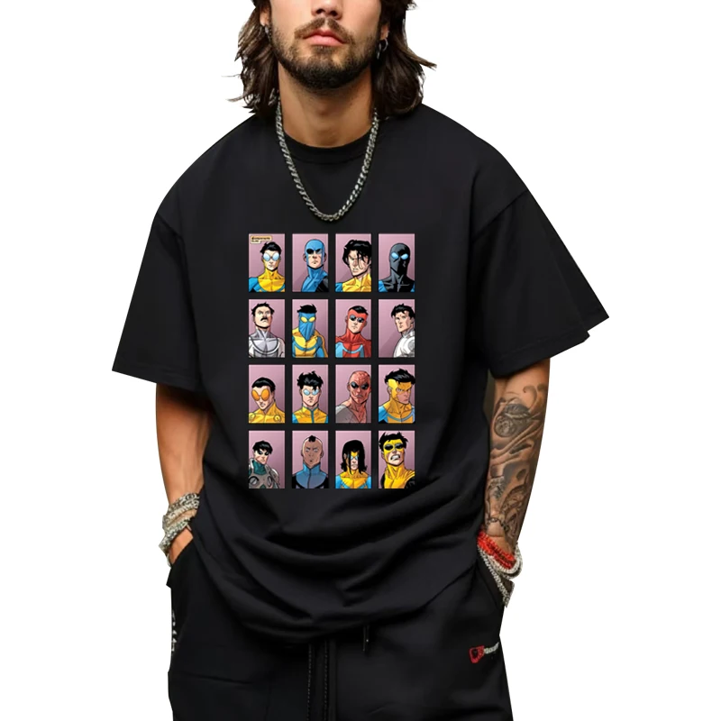 

Invincible Variant Graphic T Shirt men women Oversized Manga 100% Cotton Hot sale short sleeve Summer top Unisex plus size tops