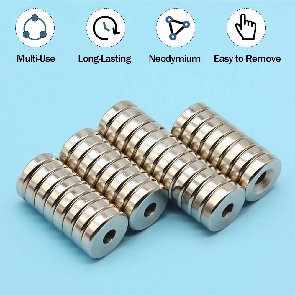 18x5x5mm Neodymium Magnet Ring Strong Magnetic DIY Craft Model Building Industrial Hardware (96 chars)