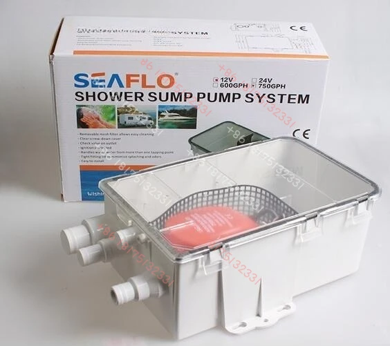 

SFBP2-G750-07 24V 750GPH Boat Marine Shower Sump Pump for RV Camper