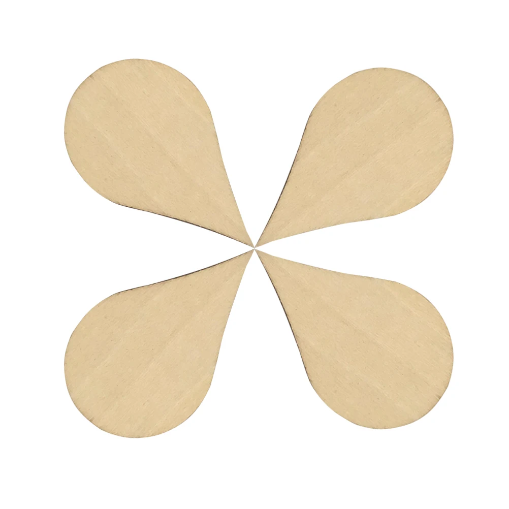 

40 pcs 50X30Mm Water Drop Shaped Wooden Slices Natural Diy Crafts Accessories For Scrapbooking Decoupage Sign Decor
