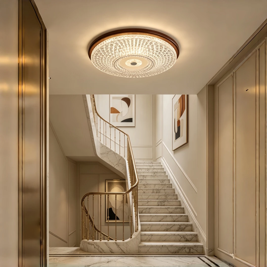 Modern Luxury Diamond Textured Flush Mount Ceiling Light for Living Room Bedroom Hallway Cafe Restaurant and Luxurious HomeDecor