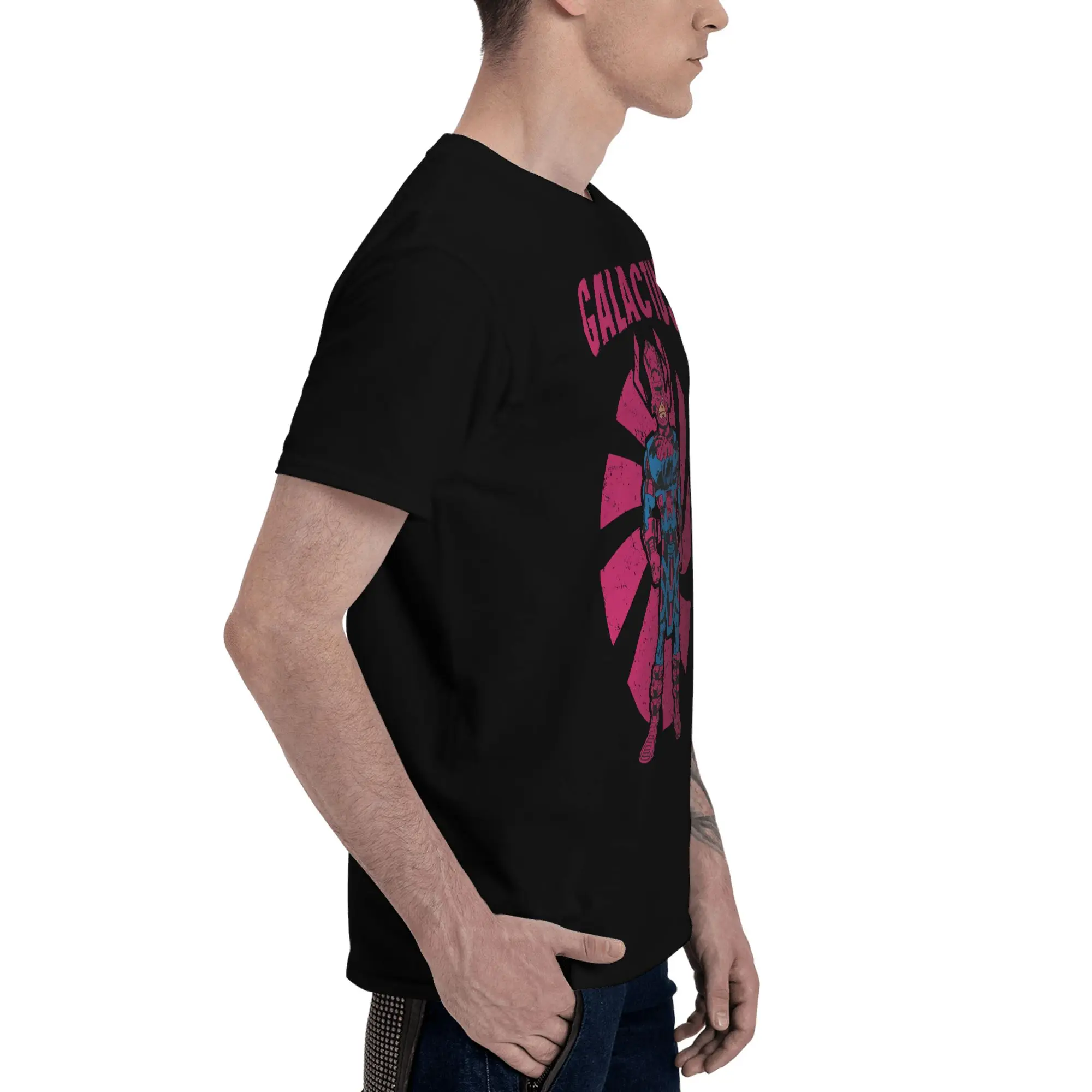 Retro Galactus Racerback Skin-Friendly Reversible T-shirt Japanese Street Basic Tee
