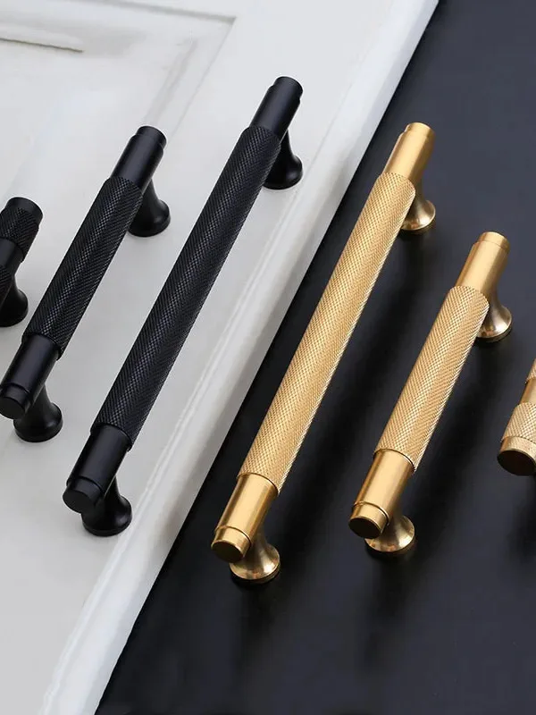 

Modern Fashion Black Aluminum Alloy Furniture Door Handles Kitchen Cabinet Handles Cupboard Wardrobe Door Pulls Hardware