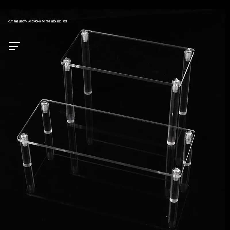 Acrylic Display Stand Transparent Perfume Cosmetics Action Figures Doll Toy Display Shelf Home Storage Holders Organizer Racks