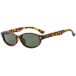 Candy Color Brand Outdoor Eyewear Fashion Oval Sunglasses Women 2024 Mi Nail Design New Stylish Trendy UV400 Protection Shades