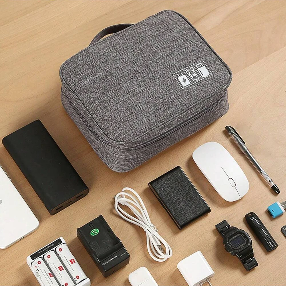 Travel Electronic Digital Storage Bag, Multifunctional High-capacity Earphones, Data Cable Protective Case, Dust Bag-ll