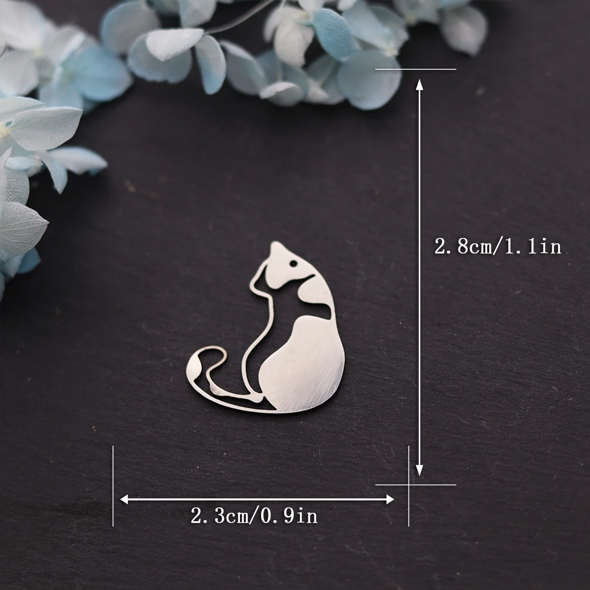 3 قطع جميلة هريرة diy سحر الفولاذ المقاوم للصدأ سحر لصنع المجوهرات الأقراط أساور الحرفية لطيف القط قلادة صالح الاطفال الهدايا #3