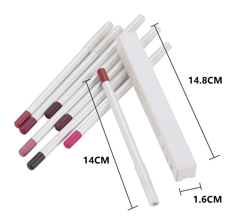 21 stücke Professionelle Multi-funktionale Lipliner Bleistift Lange Dauerhafte Wasserdicht Lip Augenbraue Kosmetik Make-Up Bunte Lip Liner Stifte