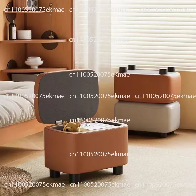 Shoe Change Stool Entrance Household Entrance Entry Wearing Shoes Small Stool Simple Sofa Foot Pad Soft Bag Living Room