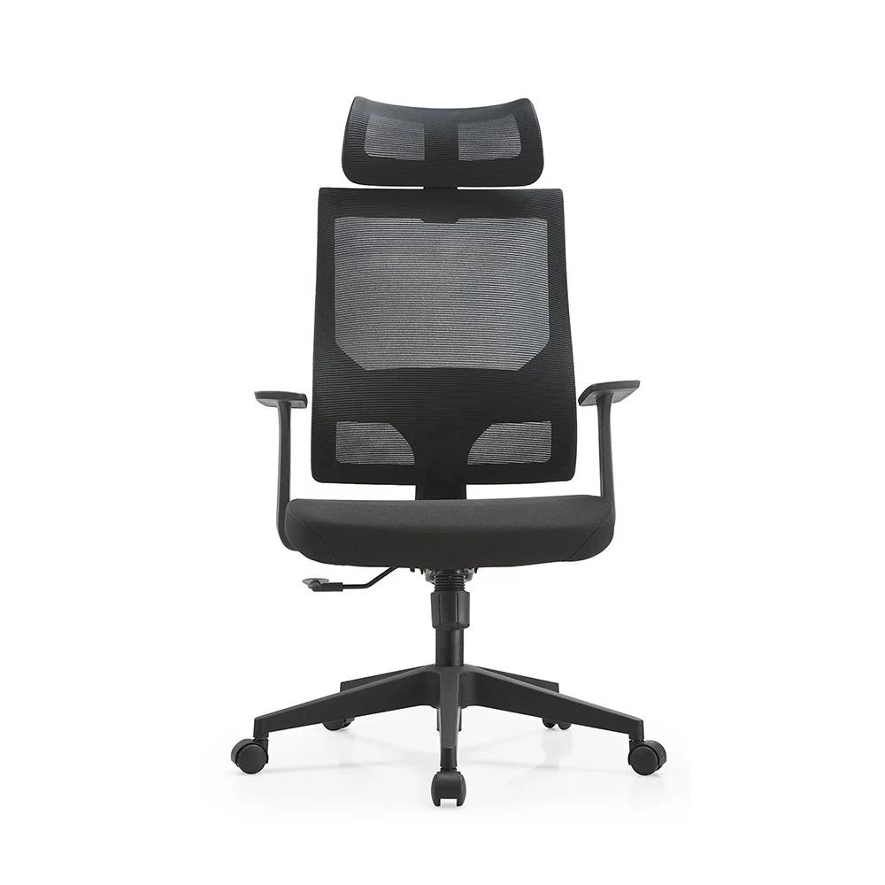 

Most Ergonomic Chairs Black Armrest Adjustable Mesh High Back Executive Ergonomic Swivel Office Chair With Headrest