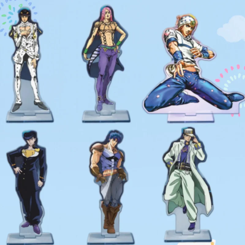 

15Cm Acrylic Standing Sign for Steel Ball Run Jotaro Kujo Acrylic Collectible Figurines Anime Standee Desktop Decoration Gift