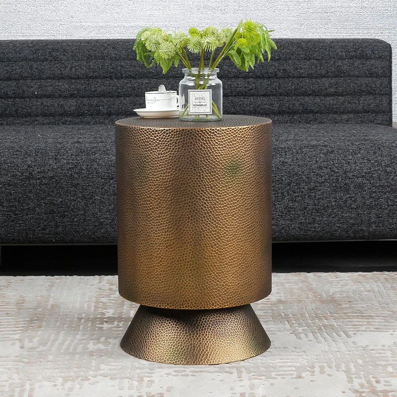 Vintage brass metal side table sofa gold unique Coffee table Living Room Decoration