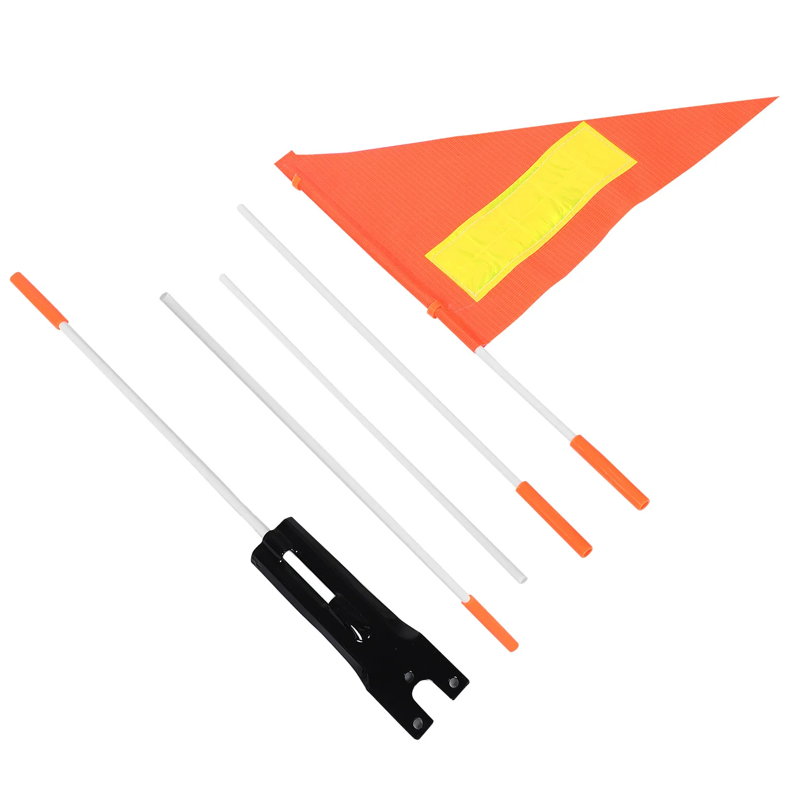 bandeira-de-seguranca-laranja-impermeavel-com-faixa-refletiva-alta-visibilidade-formato-triangular-para-carrinhos-de-golfe-bicicletas-scooters-e-motocicletas