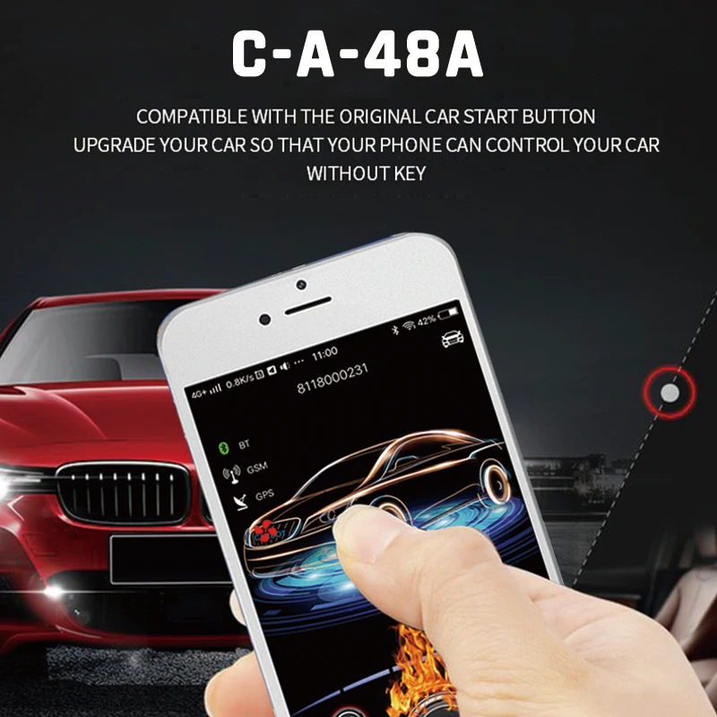 Topbest Alarmes remotos universais para carro Sistema de entrada sem chave automática Botão de parada de partida